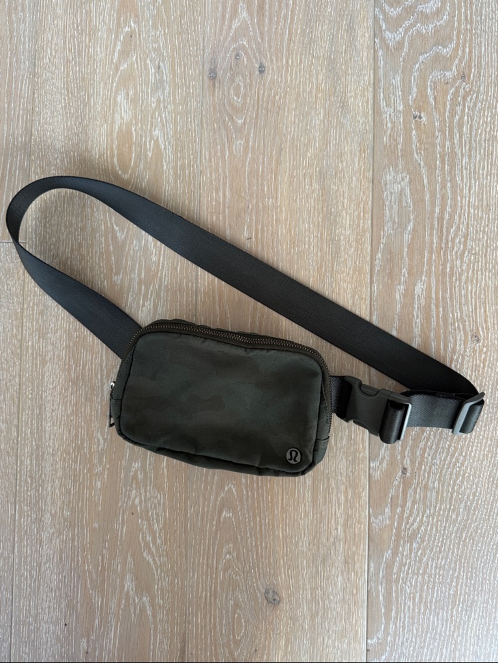 lululemon athletica Everywhere Belt Bag 1L in Dark Olive Green Camouflage.